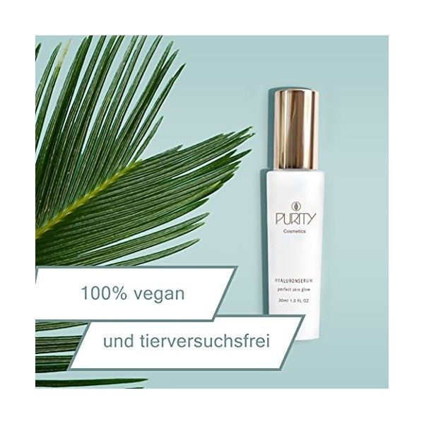 Hyaluronsäure-Serum für das Gesicht und die Augen | Hochkonzentrierte Hyaluronsäure mit Kokosöl | Hyaluron Serum mit Sofort A