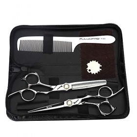 Ciseaux pour Animaux de Compagnie 6 & 34. Ciseaux de Coiffure Professionnels Japon 440c Ciseaux de Dilution Ciseaux, ajuste ...
