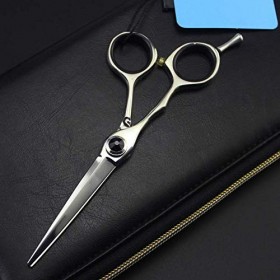 Ciseaux de Salon de Coiffure en Acier Inoxydable pour gaucher Ciseaux Amincissants pour Barbiers ou Usage Domestique Rasage e...