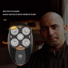SMSOM Tête Shavers pour Hommes, Rasoir électrique Floating Hommes Shaver 5 en 1 Razor électrique LED Afficher IPX7 Rasoir à t