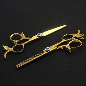 YODZ 6,0 Pouces Ciseaux De Coupe De Cheveux Set, Salon De Coiffure Ciseaux Cheveux, Ciseaux De Coupe De Cheveux avec Réglable