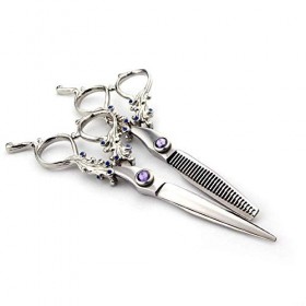 XYSQWZ Ensemble de Ciseaux à Cheveux Professionnel, Ciseaux de Coiffure Haut de Gamme de 6 Pouces, Outils de Coiffure spéciau