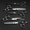 Lot de 5 paires de ciseaux de coupe de cheveux en acier inoxydable SUS 440c 15,2 cm