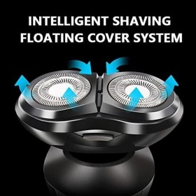 LEONYS Rasoirs électriques for Hommes Chauves, 3 en 1 for Hommes, Triple Rasoir Multifonction, étanche, Tondeuse à Poils de N