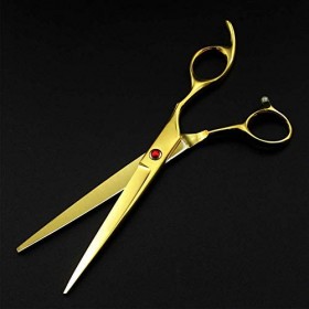 Ciseaux de Cheveux incurvés de toilettage de Chien de Compagnie, Amincissant des Ciseaux de Coupe de Cheveux de Coiffeur Rasa...