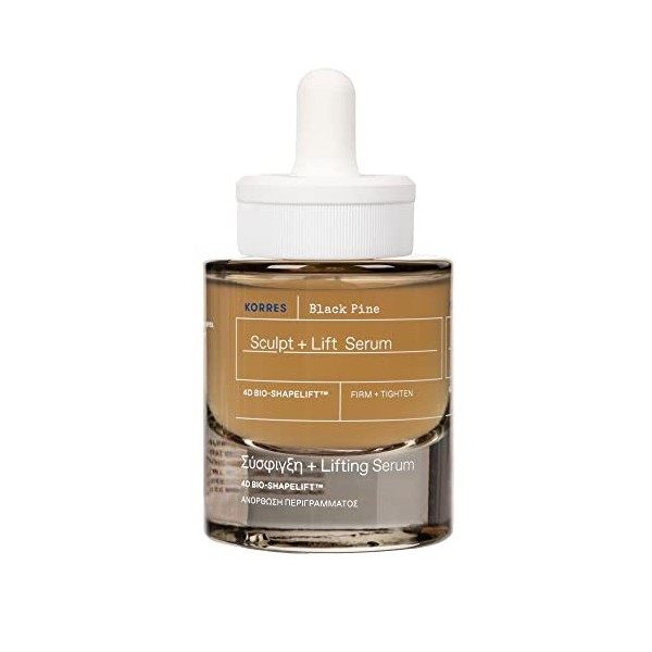 Korres 4D Black Pine Serum De Remodelación + Lifting 30Ml Crème Jour et Nuit