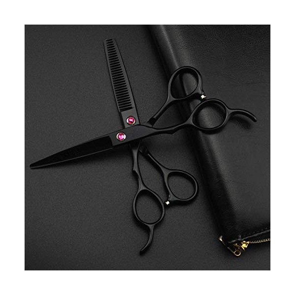 Ciseaux De Coiffure Professionnels pour Gauchers, Kit De Coupe De Cheveux Outils De Cheveux Ciseaux De Cheveux Ciseaux Droits