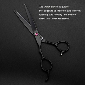 Ciseaux De Coiffure Professionnels pour Gauchers, Kit De Coupe De Cheveux Outils De Cheveux Ciseaux De Cheveux Ciseaux Droits...