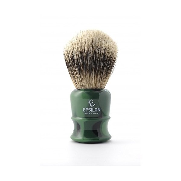 Epsilon Brosse à raser avec Pointe argentée Vert 55/26 mm Standard, Unique