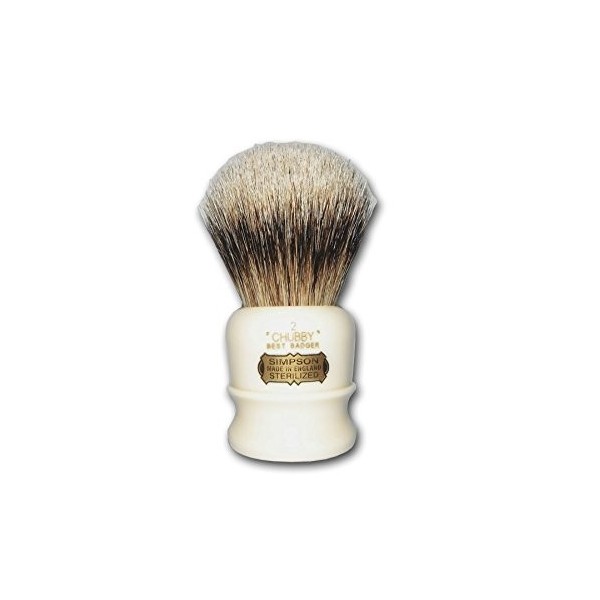 Simpsons Shaving Brushes Brosse à raser tissée – Simpsons Chubby 2" Best Badger, Unique, Standard