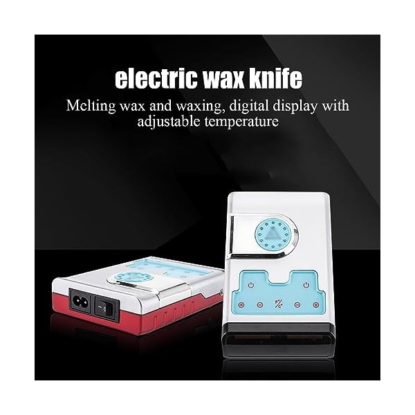 RKXKJ Cire Électrique pour Instruments De Laboratoire Dentaire, Machine À Couteau À Découper, Réglage De La Température, Fonc