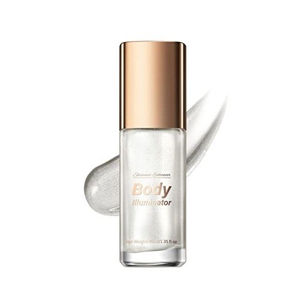 Ofanyia Face Body Luminizer, Waterproof Long-lasting Smooth Shimmer Face Body Glow Illuminator, Bronzer Smooth Shine Liquid F