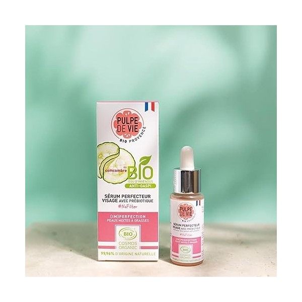 PULPE DE VIE " NoFilter" Sérum Visage Perfecteur 30 ml, 100% recyclable, à base de fruits, cosmétique antigaspi bio, Upcyclin...