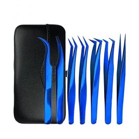 Volume pinces à épiler en acier inoxydable ultra dur pinces à épiler antistatiques haute précision extensions de cils personn