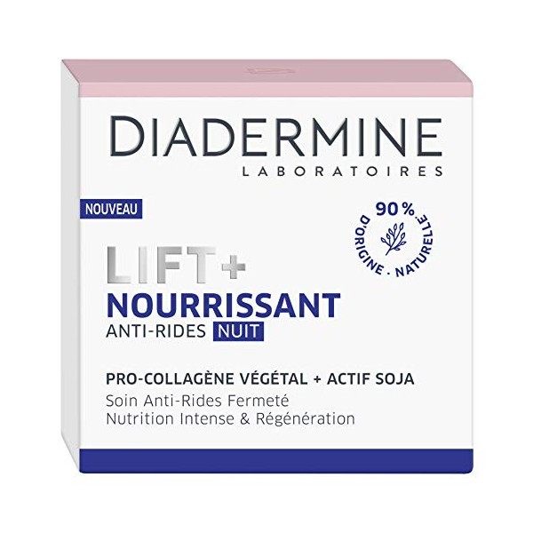 Diadermine - Lift+ - Nourrissant - Crème de Nuit Anti-Rides Ultra Fermeté - 50 ml Crème Jour et Nuit