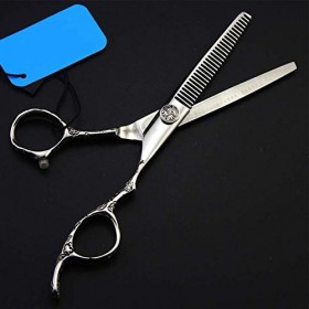 Salon de Coiffure Professionnel en Acier Inoxydable Coupe et amincissement élagage barbier et Usage Personnel, 6 Pouces