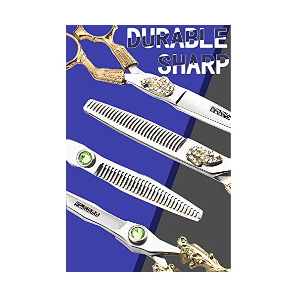 Ciseaux de coupe de cheveux Ciseaux de coiffure professionnels de 6 pouces, ciseaux spéciaux de coiffeur personnalisés soigne