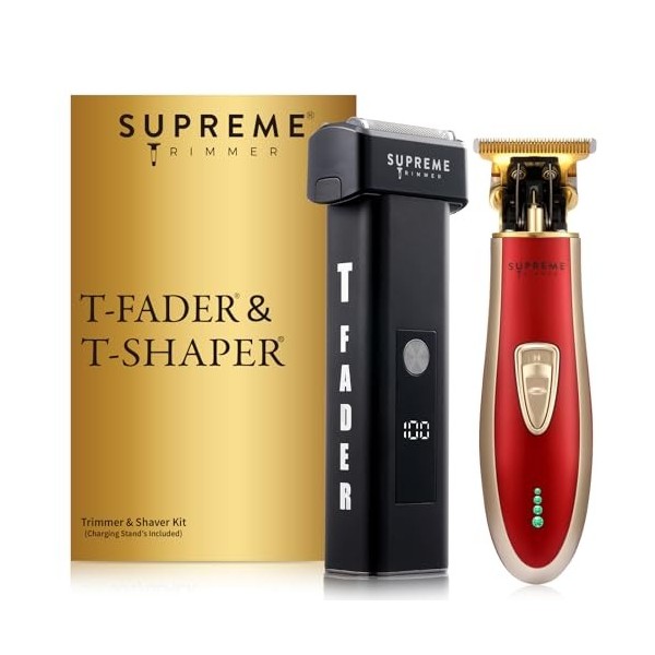 Suprême TRIMMER Tondeuse professionnelle pour homme Tondeuse moustache voyage barbe rasoir sans fil pour homme – ST5220 T-Sha