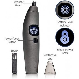 NCRD Tondeuse à cheveux nez et oreille □ humide/sec, facile à nettoyer, enlever le nez indésirable, loreille, les cheveux du