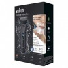 Braun Series 5 WaterFlex WF2s Rasoir électrique Wet & Dry rechargeable et sans fil Noir