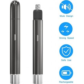 CAFFIA Trimage des cheveux for le visage à sourcils de nez 3- en 1, multifonction électrique USB Rechargeable Trimage de sour