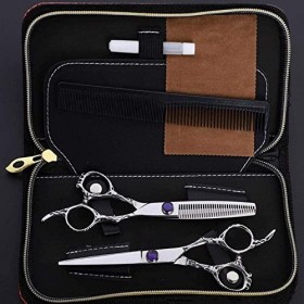 Ciseaux de coiffeur 6.0 440C Ciseaux de coiffure Professionnel Rasoir Ciseaux de cheveux pour femmes Hommes Ciseaux de coupe 