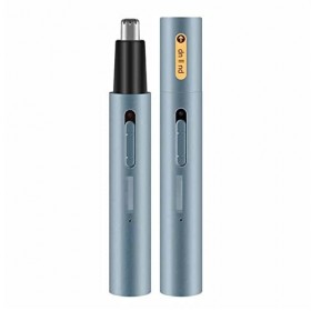 GATASE Tondeuse à poils du nez et des oreilles, rechargeable par USB et indolore pour homme et femme couleur : bleu 
