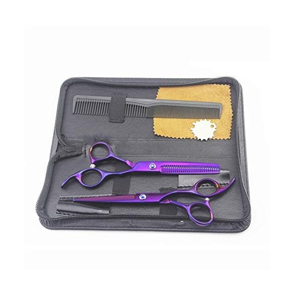 Ensemble de Ciseaux de Coiffeur 6 Pouces Ciseaux de Coiffeur pour la Coiffure Professionnelle des Hommes et des Femmes - Acie