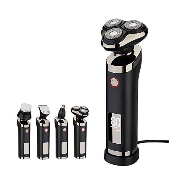 NCRD Razor électrique pour Hommes, Rasoir électrique Rotatif, Affichage numérique, Rechargeable