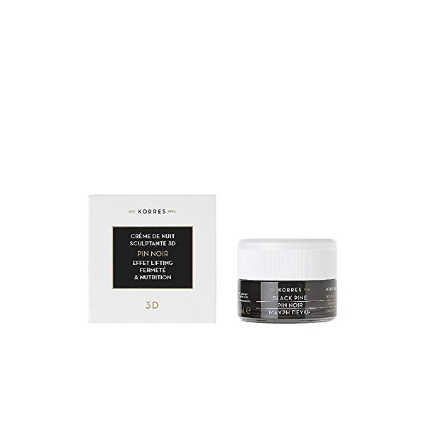 Korres Black Pine 3D Night Cream 40ml Crème Jour et Nuit