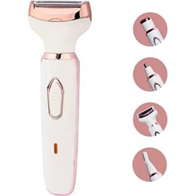 CAFFIA Dépassement des cheveux 4 en 1 for les femmes Trimeuse de bikini de rasoir électrique for les jambes Armes aisselles