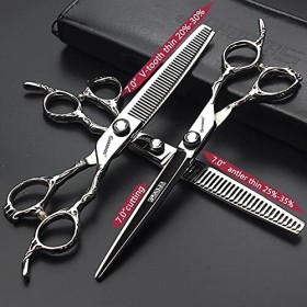 Ciseaux pour Animaux de Compagnie 7"Ensemble Professionnel de Ciseaux de Coiffure, Ciseaux à Motifs Fins, Ciseaux spéciaux po...