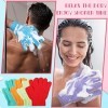 Lot de 150 gants exfoliants en vrac pour le corps, gants de douche exfoliants double face pour femme, gants de bain colorés e