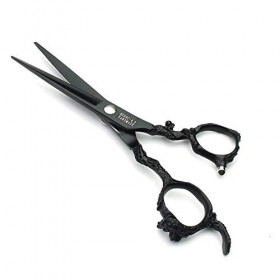 Salon de Coiffure Professionnel pour gauchers Outils de Coiffure Fins Ciseaux à Cheveux Coupe de Cheveux Ciseaux Amincissants...