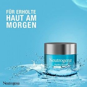 Neutrogena Hydro Boost Crème de nuit, crème pour le visage, crème hydratante, tous types de peau, sans huile, 50 ml