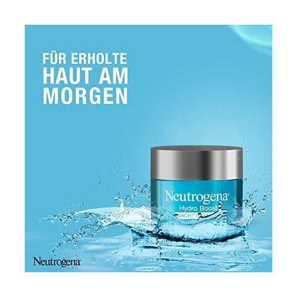 Neutrogena Hydro Boost Crème de nuit, crème pour le visage, crème hydratante, tous types de peau, sans huile, 50 ml Crème Jou...