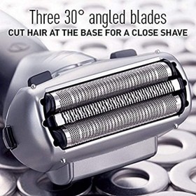 Rasoir électrique for Hommes Rasoir en Papier daluminium avec Coupe de Barbe de précision, toiletteur corporel, Rechargeable