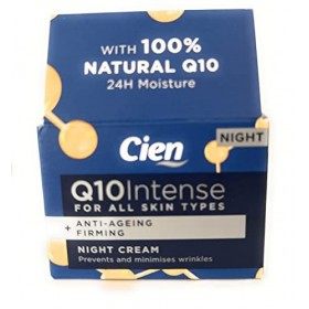 Anti-Wrinkle Night Cream With Q10, UV Protection, Hyaluronic Acid 50 ml by Cien Crème Jour et Nuit