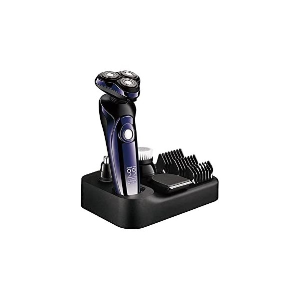 Rasoir, 4 sur 1 Clippers de cheveux électriques, rastrons rotatifs for hommes rechargeables, coupe-cheveux de nez, rasage de 