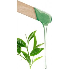 Purewax Cire dépilation en Pot professionnel et premium - épilation Avec bande | Vert TeaTree 400 ml, 24 Pots 