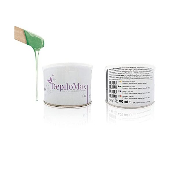 BeautyfulCenter | Purewax | 24 Pots 400 ml de Cires dépilation couleur VERT