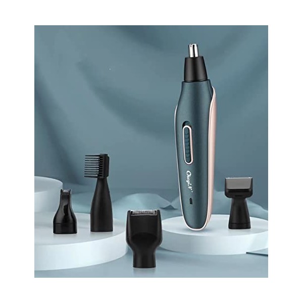 CAFFIA Coupe-cheveux de nez multifonctionnelle, 5 sur 1 USB Rechargeable Rechargeable Electric Electric and Face Trimer Trime