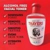 Thayers Lotion tonique douce Sans Parfum - Hamamélis & Aloe vera bio - hydratation & pores resserrés - sans cruauté envers le