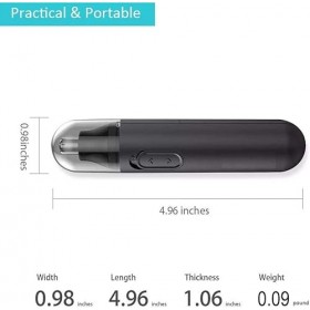 GATASE Tondeuse professionnelle pour poils des oreilles et du nez pour homme et femme, sans douleur pour sourcils et visage p