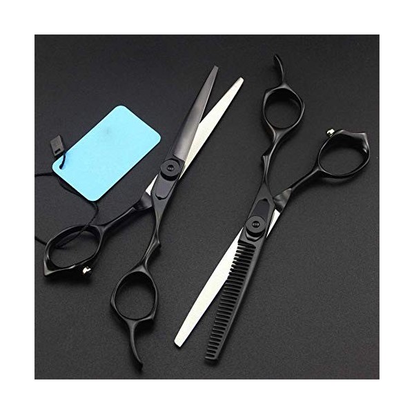 Outils de Coupe de Cheveux Professionnels Ciseaux de Coiffure pour la Coupe de Cheveux de la Famille, Cisailles Barber Set Ci