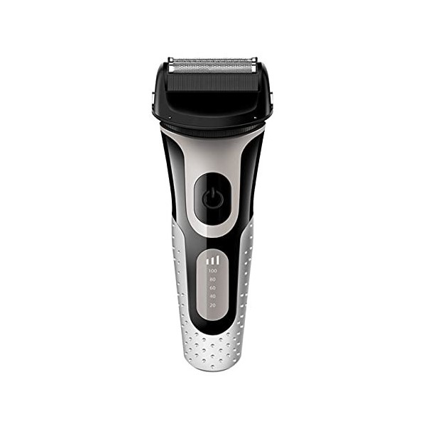 XIXIDIAN Rasoir électrique for Hommes, Rasoir de Feuille, 3 Lames Rasoir et Trimmer -Wet -Wet et Rasoir Sec