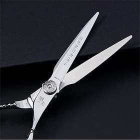 XJST Ciseaux De Coupe De Cheveux en Acier Inoxydable De 6,0 Pouces, Coupe-Cheveux Ciseaux De Ciseaux De Garniture De La Barbe