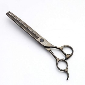 Outils de coupe des cheveux 7 pouces 18 ciseaux à dents à extrémité élevé danimal familier ciseaux de beauté de toilettage d