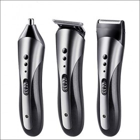 LIRUXUN 3 en 1 Machine de Coupe sans Fil Cheveux for Les Hommes du Corps de Rasoir, Tondeuse à Cheveux Professionnel Homme, C