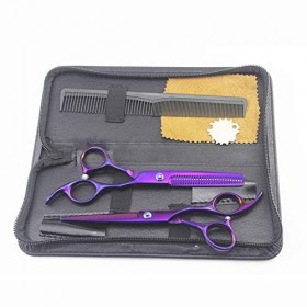 Ensemble de Ciseaux à Cheveux enveloppants, Ciseaux de Coupe de Coiffeur, Ciseaux Amincissants, Ciseaux de Coiffure Professio...